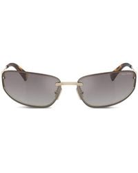 Miu Miu - Rimless Geometric-Frame Sunglasses - Lyst