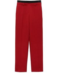 MSGM - Check-Print Trousers - Lyst