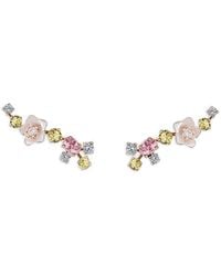 Anabela Chan - Rose Floral Sapphire And Diamond Earrings - Lyst