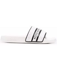 MICHAEL Michael Kors - Gilmore Logo-Print Slides - Lyst