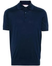 Brunello Cucinelli - Short-Sleeve Knitted Polo Shirt - Lyst