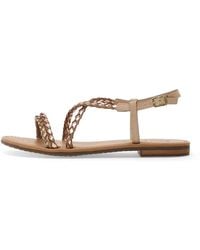Geox - Sozy Braided Metallic Sandals - Lyst
