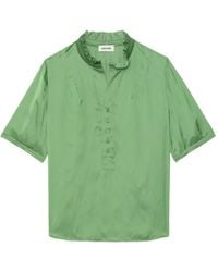 Zadig & Voltaire - Topher Satin Top - Lyst