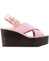 Marni Sandali con zeppa - Rosa