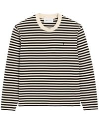 Ami Paris - Mariniere Cotton T-Shirt With Ami De Coeur - Lyst