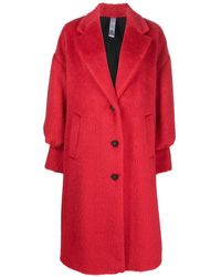 Hevò - Single-breasted Button-up Coat - Lyst