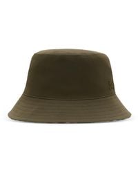 Burberry - Reversible Gabardine Bucket Hat - Lyst