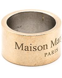 Maison Margiela - Bague À Logo Gravé - Lyst
