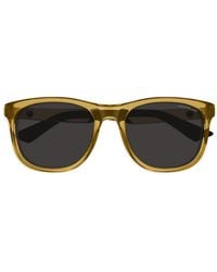 MONT BLANC EYEWEAR - Square-Frame Sunglasses - Lyst