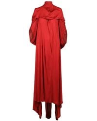 Valentino Garavani - High-Neck Draped Maxi Dress - Lyst