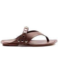 Elena Iachi - Studded Leather Sandals - Lyst