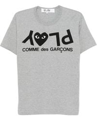 Comme des Garçons - Logo-Print Cotton T-Shirt - Lyst