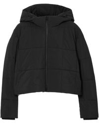 Burberry - Hooded Cropped Quilted Jacket - Lyst