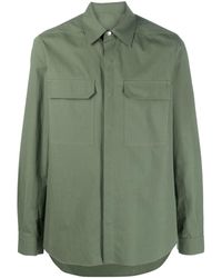 Rick Owens - Button-front Long-sleeved Overshirt - Lyst