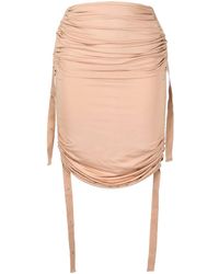 Dion Lee - Doric Ruched Midi Skirt - Lyst