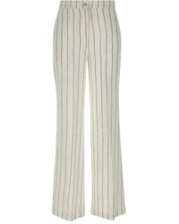 Kaos - Gestreifte Straight-Leg-Hose - Lyst