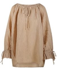By Malene Birger - Rose Ruffled-Sleeve Blouse - Lyst