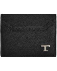 Tod's - Grained Leather Card Holder - Lyst