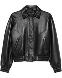 JACOB LEE - Leather Blouson Jacket - Lyst