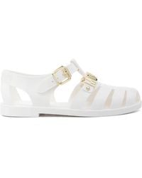 Moschino - Logo Sandals - Lyst