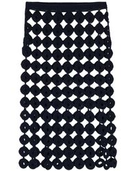 Wales Bonner - Stanza Crochet Skirt - Women's - Cotton - Lyst