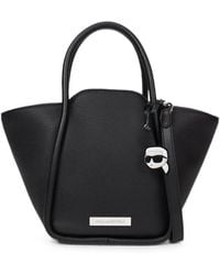 KARL LAGERFELD - Ikon Pebble Small Tote Bag - Lyst