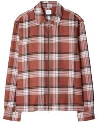 Paul Smith - Zip-Up Checked Shirt - Lyst