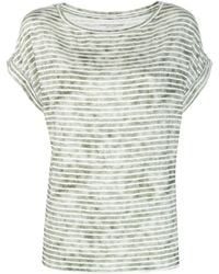 Majestic Filatures - Short-sleeve Striped T-shirt - Lyst