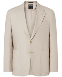 ZEGNA - Single-Breasted Patch-Pocket Blazer - Lyst