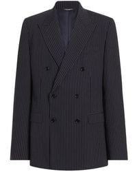 Dolce & Gabbana - Striped Tailored Blazer - Lyst