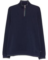 Paul Smith - Pull Côtelé À Col Zippé - Lyst