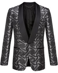 Billionaire - Robin Jacquard-Logo Blazer - Lyst