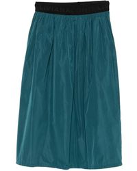 Liviana Conti - Logo-Waistband Midi Skirt - Lyst