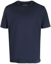 Fedeli - T-shirt en coton à col rond - Lyst