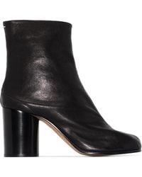 Maison Margiela - Tabi Leather Ankle Boots - Lyst
