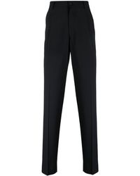 Giorgio Armani - Pressed-crease Virgin Wool Tailored Trousers - Lyst