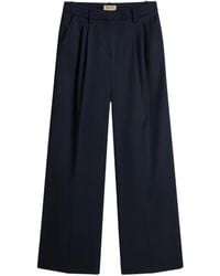 Woolrich - Pleated Straight Trousers - Lyst