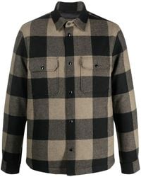 Woolrich - Plaid-Check Quilted Shirt Jacket - Lyst