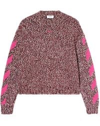 Off-White c/o Virgil Abloh - Mouline Arrow Crew-Neck Sweater - Lyst