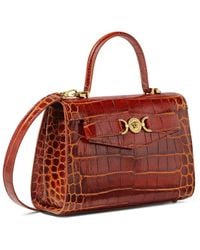 Versace - Medusa 95 Croc-Effect Top-Handle Tote Bag - Lyst