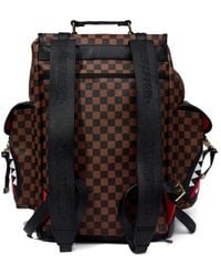 Sprayground - Karierter Sawtoon Sharks in Paris Monte Carlo Rucksack - Lyst