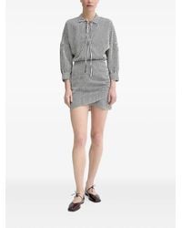 Sessun - Laurel Tie-Neck Striped Mini Shirt Dress - Lyst