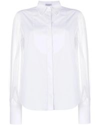 Brunello Cucinelli - Cotton Blend Shirt - Lyst