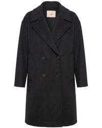 Twinset - Double-Breasted Notched-Lapels Coat - Lyst