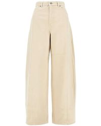 Weekend by Maxmara - Cotton Drill Trousers - Lyst
