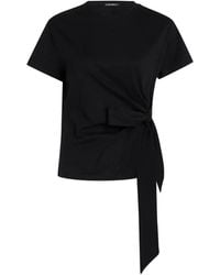 KARL LAGERFELD - Knot Detail T-Shirt - Lyst