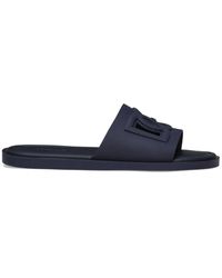 Dolce & Gabbana - Logo-Embossed Cut-Out Slides - Lyst