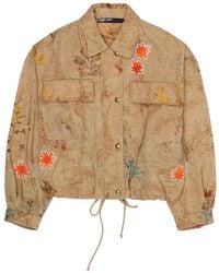 Bimba Y Lola - Floral-Print Collared Jacket - Lyst
