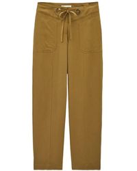 Ba&sh - Pavana Drawstring-Waistband Eyelet-Detail Trousers - Lyst