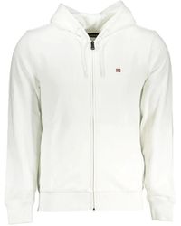 Napapijri - Logo-Patch Zip-Up Hoodie - Lyst